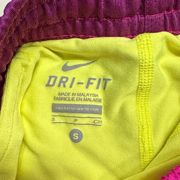 Nike Pink and Yellow Athletic Shorts - Picture 2 of 6